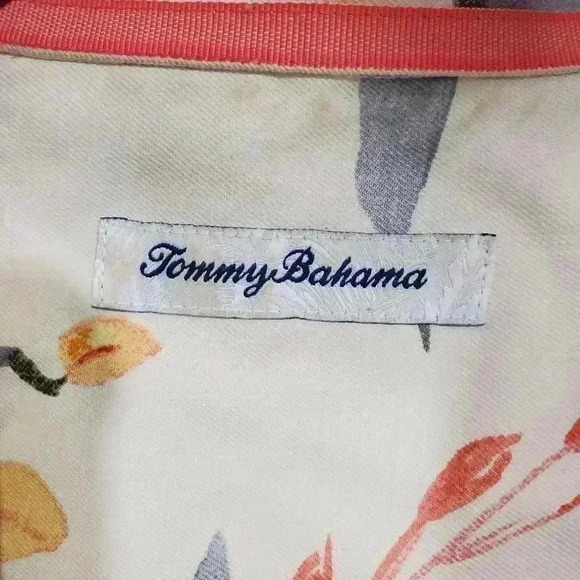 ๐3 For $30 Tommy Bahama Silk Shirt Mens XL Single Stich Button Up Short Sleeve - Picture 3 of 9